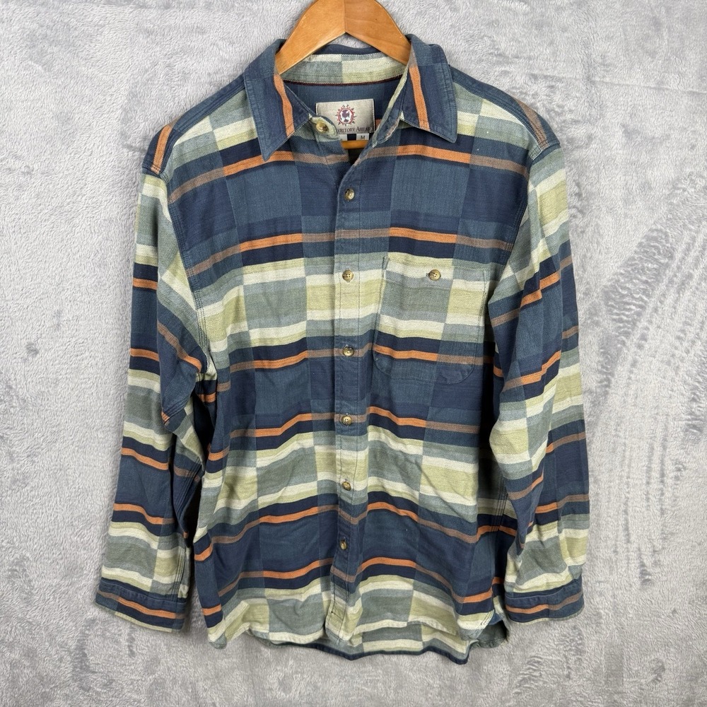 The Territory Ahead Men's Button Up Shirt‎ Medium Southwestern Western Rodeo